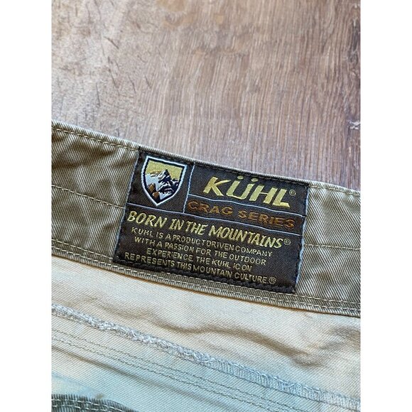 Kühl Rydr Crag Series Mens Tan Distressed Outdoor Pants W36xL32 Cotton Blend‎ - Picture 6 of 12